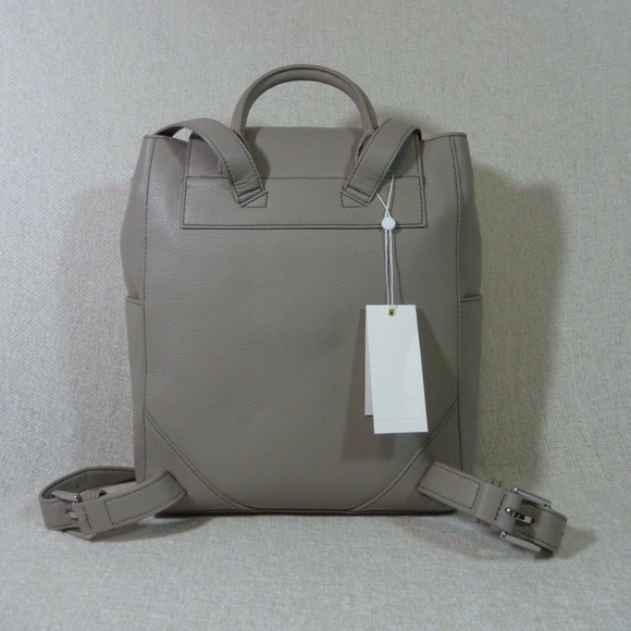 NEW Tory Burch Britten Gray Leather Backpack + Britten Continental Wallet main image 15